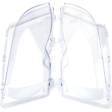Juego de 2 cubiertas transparentes para faros delanteros de BMW Serie 3 E46 (2001-2005, versión actualizada) 63126924043 63126924044 (1/3)