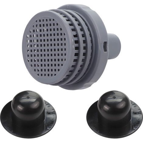 Intex Lot de 3 buses de piscine avec filtre de connexion de grille de pompe, connecteur de jet d'entrée pour kit de pièces de rechange pour piscines hors sol Noir (1/5)