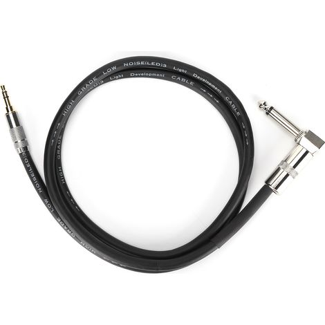 Câble audio stéréo 6.35mm mâle vers 3.5mm mâle pour guitare, piano, ampli et téléphones mobiles - JD6087 (1m / 3.3ft) (1/5)
