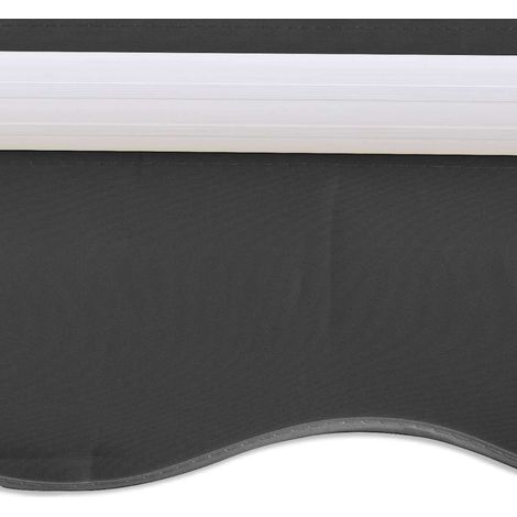 Maison Exclusive - Tenda da Sole Pieghevole Motorizzata 400 cm Antracite