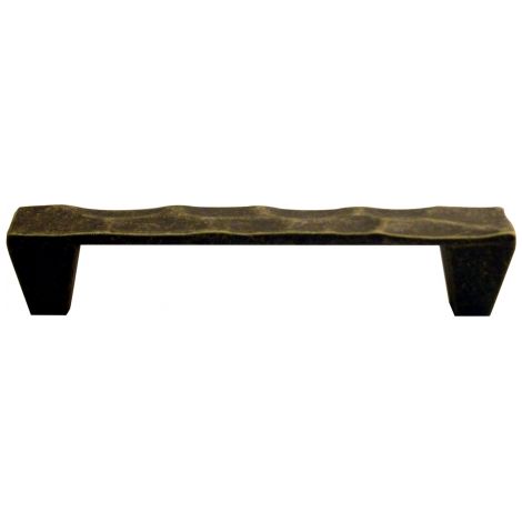 Ouvre&Déco – Poignée de meuble zamak antique 64mm – Finition marron – Largeur 80mm – Hauteur 18mm – Modèle bosselee