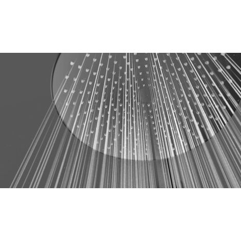 WENKO Doccia a pioggia Ultimate Shower Nero/Grigio, Ø 25 cm, Nero, Plastica (ABS) nero grigio (1/5)