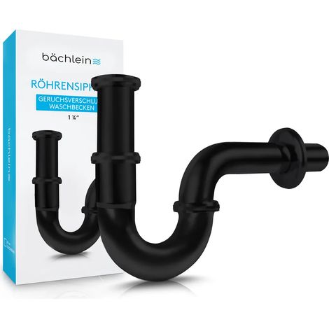 Siphon universel Bächlein pour éviers et lavabos - Noir (1/5)