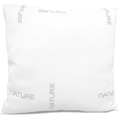 Soleil D Ocre – Oreiller mémoire de forme 60x60 cm – Anti-acarien – Enveloppe stretch 100% polyester – Garnissage mousse polyuréthane