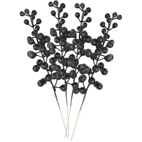 Künstliche Beeren, realistischer Fruchtbeeren-Strauß für DIY-Hochzeitssträuße, Brautsträuße, Heim-, Küchen- und Partydekoration (V) (1/5)