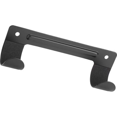 Wall-Mounted Steel Clothes Rack with Non-Slip Rubber Pads Suitable for Laundry Room Storage,black (1/5)