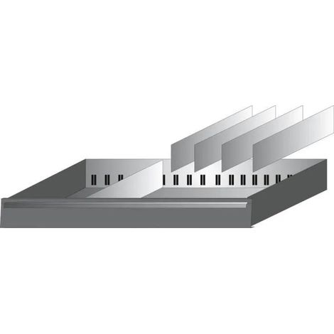 Organizador cajón Hazet acero 397 mm altura 120 mm