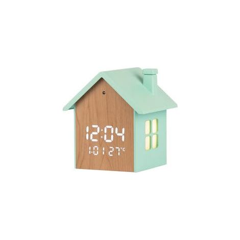 Lowell Sveglia con Cassa in Legno Verde Modello JD 9540A