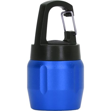 Lampe COB Mini mousqueton, lampe de camping compacte et portable à haute luminosité avec crochet, idéale pour la randonnée, la pêche et les urgences domestiques (bleue). (1/5)