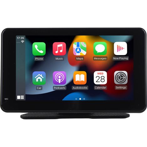 Autoradio sans fil compatible CarPlay et Android Auto, écran tactile IPS FHD 7 pouces, Bluetooth, caméra de recul 1080p, navigation et radio FM. (1/5)