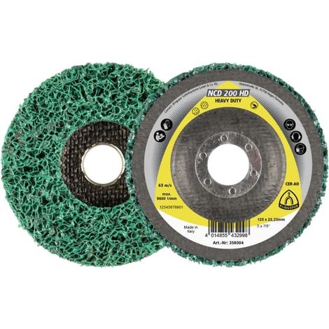 Disco de limpieza NCD 200HD, 125 x 22,23 mm extra grueso