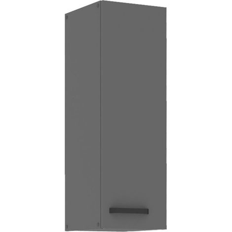 Küche NESSA Hängeschrank 30 cm Anthrazit Küchenzeile Küchenblock Einbauküche (1/4)