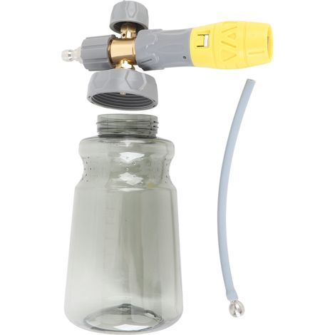 Pulverizador de espuma para coche ajustable de 1000 ml, de alta presión y con forma de abanico, para pulverizar sobre el suelo, las ventanas y el techo de una motocicleta o vehículo. (1/5)