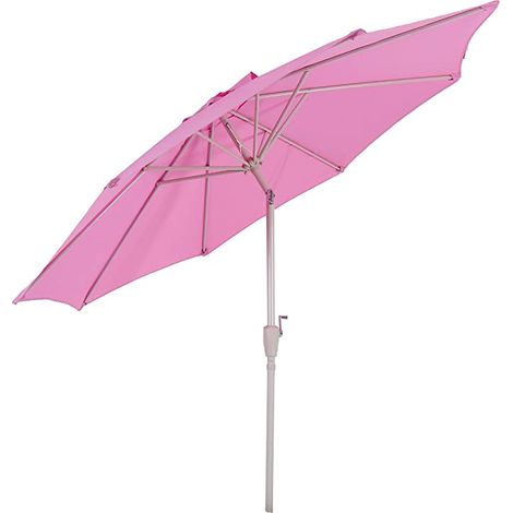 Ombrellone da giardino Ø 2,7m inclinabile poliestere/alluminio 5kg lilla 040003877