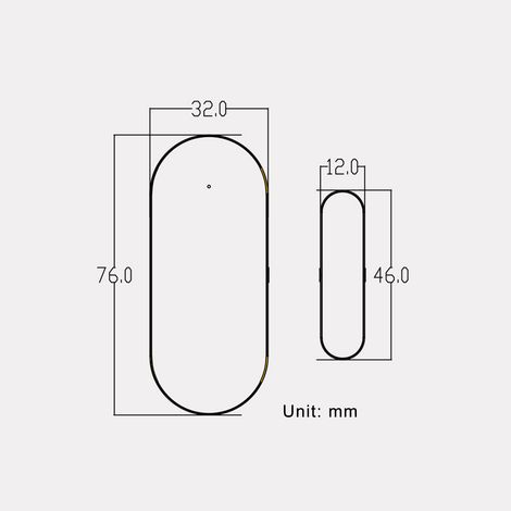 Sensores de puerta Wi-Fi, alarmas, detector de entrada magnético inalámbrico para puertas y ventanas, aplicación de seguridad para el hogar Tuya.