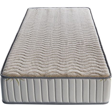 LOT DE 2 MATELAS SUPREME 21 CM 70x190 - Oreiller Memoire - Alese - Tres Ferme - Confort Optimal - Usage Quotidien - Soutien Renforce - Ideal Pour Dormir (1/2)