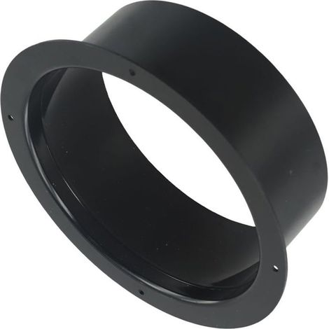 Connecteur de conduit - HANDEIU - 150 mm - Noir - ABS - Bride murale (1/5)