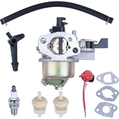 Carburateur Adefol pour Honda GX160 GX200 168F, joint moteur, bouton d'arrêt, tuyau de carburant, filtre (1/5)
