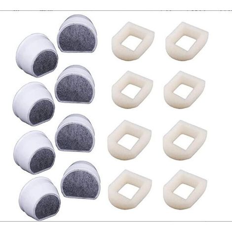 Compatibile con gli accessori del filtro a carbone attivo per fontanella automatica per animali domestici Petsafe (8 pezzi)