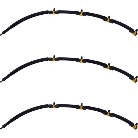 Convient pour le tuyau de trop-plein/retour de carburant 3X 03L130235N, convient aux raccords de tuyau de carburant automobile 2.0 TDI.