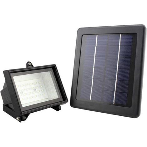 TrAdE Shop Traesio - Faro Led Con Pannello Solare Illuminazione Esterna Da Giardino 40 Led 2,5w 6v - (1/5)