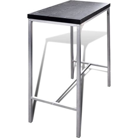 Ensemble Table de bar + 2 Chaises de bar - Table Haute avec 2 Tabourets à petit-déjeuner BV490852 - BonneVie (1/5)