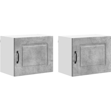 Maison Exclusive - Pannello lavastoviglie Kalmar 2 pcs Grigio cemento
