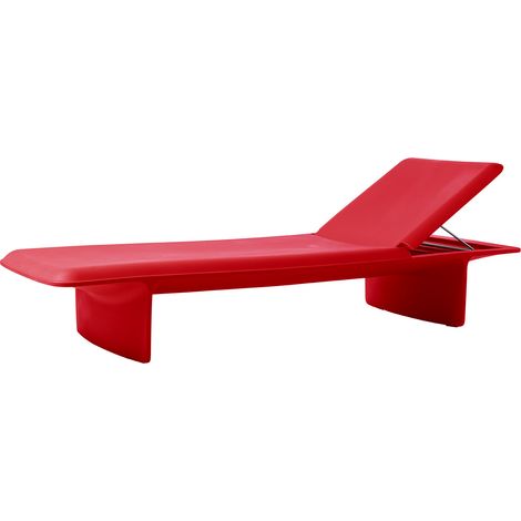 Ponente Rosso fiamma - No cuscino originale Slide lettino prendisole sdraio mare piscina esterno giardino made in Italy di design