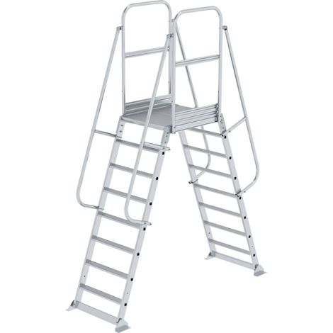 Günzburger Steigtechnik Passerelle accessible des deux côtés, fixe 8 marches - 303408