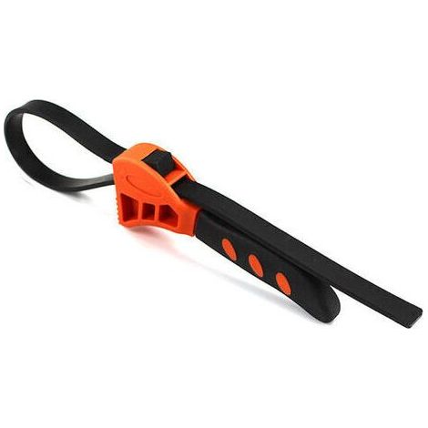 Cle a sangle en caoutchouc multifonctionnelle Decapsuleur reglable Filtre a huile de voiture,6in (1/4)