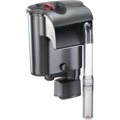 Filtre d'Aquarium, Pompe Cascade, Filtration et Oxygénation, Silencieux, se fixe sur le bord de l'Aquarium, Débit 750 l/h, pour Aquariums de 60 à 120 litres (1/3)