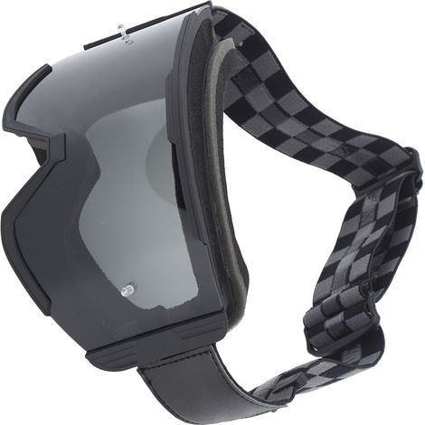 Sportbrille für Damen und Herren, wasser- und winddichter Augenschutz, Motorradbrille für Outdoor-Aktivitäten, schwarzes Gestell, graue Gläser (1/5)