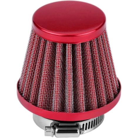 Filtre à air pour moto 38 mm 15 pouces, filtre d'admission à haut débit, kit d'admission d'air froid conique Sport Power Mesh pour moto (1/5)