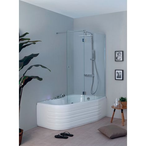 Vasca Wap combinata con box cm. 150x100 installazione a destra di