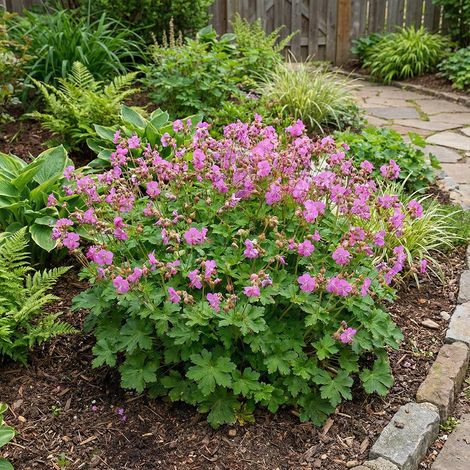 Bloomique - Lot de 6 - Géranium cantabrigiense ‘Cambridge’ - Géranium à fleurs abondantes - Rustique - Vivace - Parfumée - Couvre-sol - Hauteur 10-20 cm - Pot 9 cm