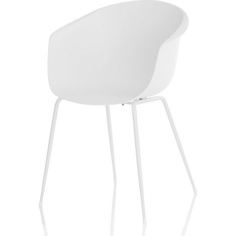 Set de 2 Chaises POLLY blanc (1/3)