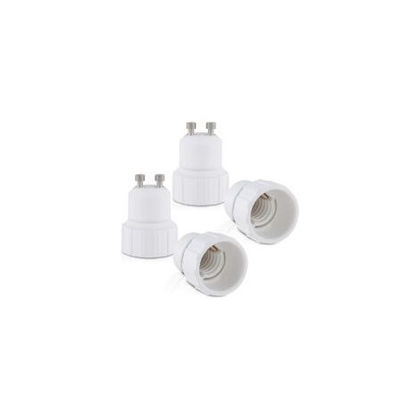 4x Fassungsadapter - GU10 auf E14 Fassungskonverter - Bajonettsockel-Lampenfassungsadapter für Halogen-LED-Leuchtmittel (1/5)