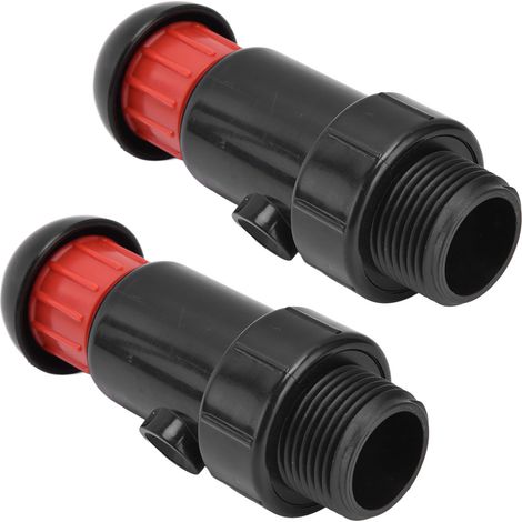 Lot de 2 vannes d'échappement pour irrigation, filetage extérieur G3/4, utilisation facile, bonne étanchéité, vanne d'admission automatique (1/5)