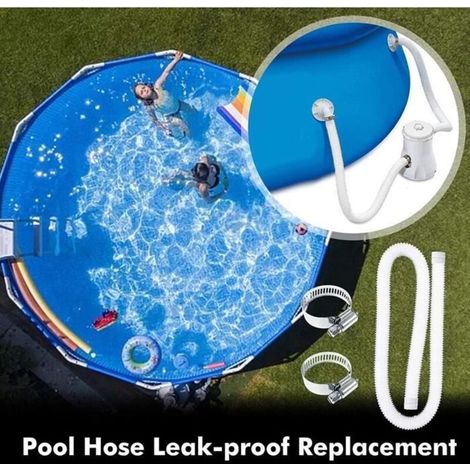 Tuyau De Remplacement pour Piscine - Intex - Compatible avec toutes les pompes de filtration - Blanc