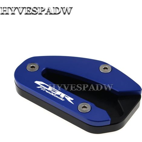 (Bleu) Compatible avec HONDA CBR1000RR SP1 CBR 1000RR CBR 1000 RR 2017-2021 Moto - Extension de béquille latérale CNC - Plaque de support maxpower (1/4)