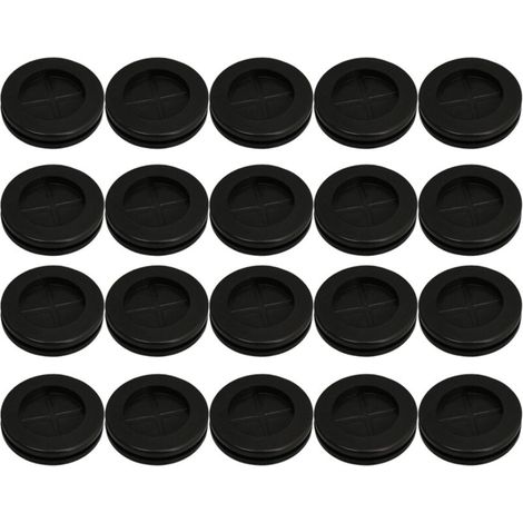 20 pièces 30mm Rond Double Face Fermé Fil En Caoutchouc Oeillets Joints