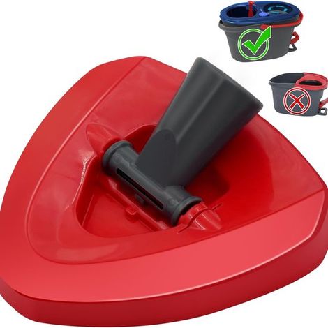 Cabezal de fregona giratorio. Apto para fregonas giratorias de microfibra Vileda/Cedar (sistema de doble ranura). Incluye tap，microfibra，plástico (1/5)