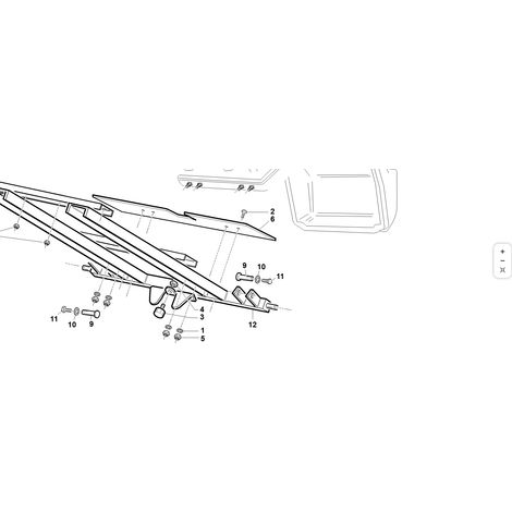 SUPPORTO CESTO  ORIGINALE KUBOTA GIANNI FERRARI 95208150000