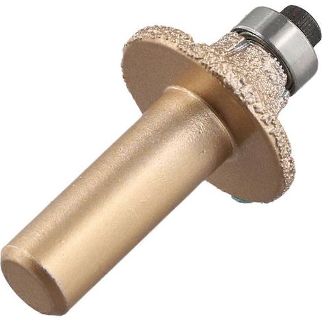 Fraise diamantée à profil arrondi de 31 mm de diamètre, finition marbre doré (1/5)
