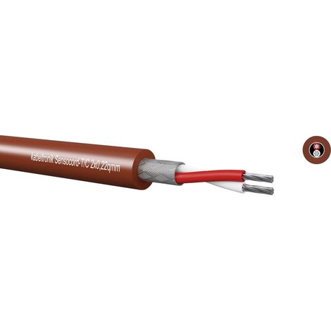 Fil électrique kabeltronik 244C22200-1 0.22 mm² rouge marron