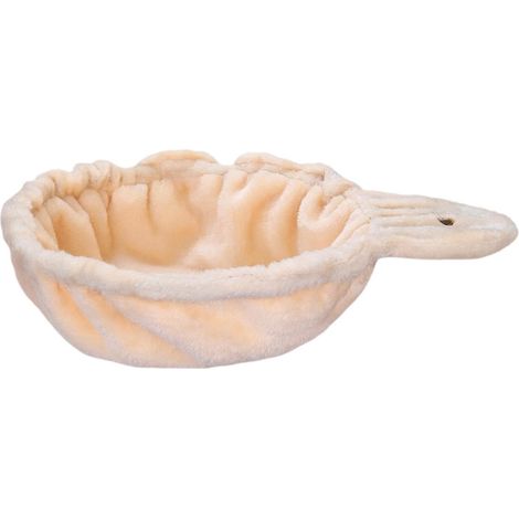 1 - Hamac Chat - Panier Suspendu - Accessoire Arbre à Chat - Tissu Doux Confortable - Pour Chaton Adulte Intérieur - Beige - 32x41cm (1/5)