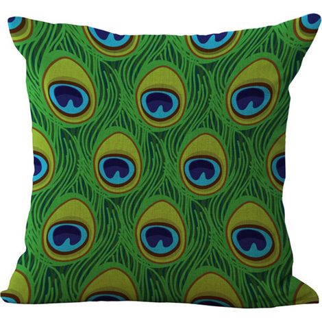 Housse De Coussin En Coton Et Lin Motif Animalier Pour Salon Chambre Voiture 45x45cm (1/2)