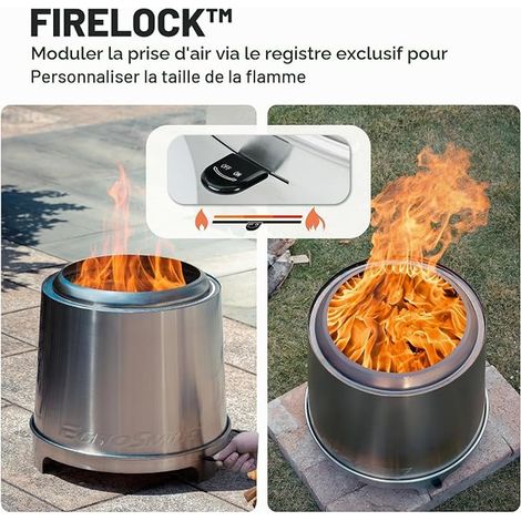 Outdoor Fire Pit Portable Fireplace Stainless Steel Garden Yard Patio Beach (1/4)