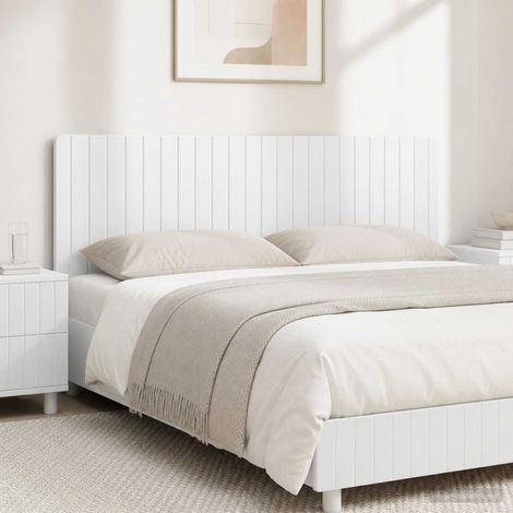 vidaXL Cabecero montada en la pared ZWOLLE Blanco Brillante (1/5)