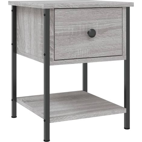Maison Exclusive - Nachttisch Grau Sonoma 34x35,5x45 cm Holzwerks